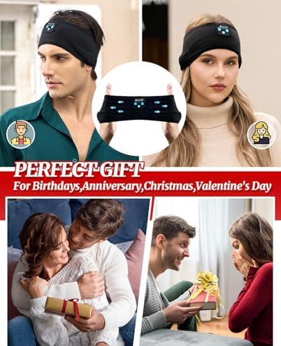 Navly Ultra-Comfort Bluetooth Sleep Headband – Innovative Wireless Headphones with Ultra-Thin Speakers for Effortless Relaxation, Yoga, and Fitness – Ideal Gift for Men & Women Seeking Versatile Comfort and Quality Sound Experience