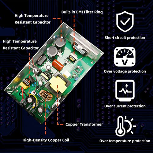 High-Performance 12 V 600 W AC to DC Converter – Versatile 50 A Power Supply for RVs, Pumps, LED Strips, and LCD Monitors – Reliable Efficiency and Enhanced Safety Features for Optimal Device Performance