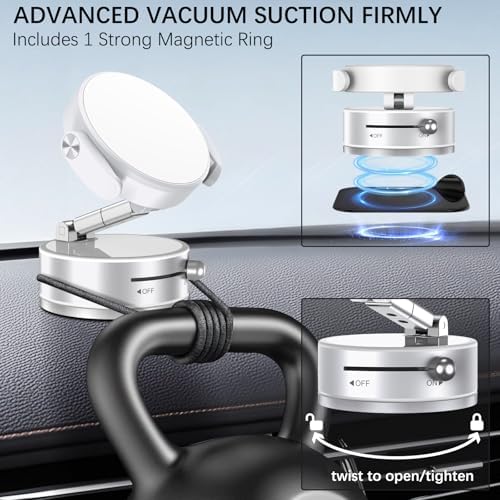 Upgrade Your Drive with the Next-Gen 2-in-1 Magnetic Car Phone Holder – Superior Grip & Versatile Hook Clip for All Smartphones – Effortless Hands-Free Navigation in Elegant Black for Enhanced Safety and Style