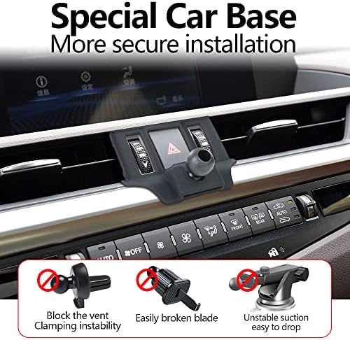 Custom-Fit Car Phone Holder Mount for Lexus ES 350, 300 h & 250 (2019-2021) – Premium Smartphone Bracket for Enhanced Driving Safety and Style, Easy Installation & Universal Compatibility