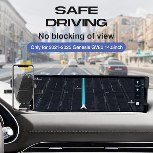 Elevate Your Driving with the Premium Air Vent Phone Mount for 2021-2025 Genesis GV80 – Adjustable Hands-Free Holder for 10.25-Inch Screens, Ultra-Stable Design for Safe Navigation and Enhanced Smartphone Compatibility
