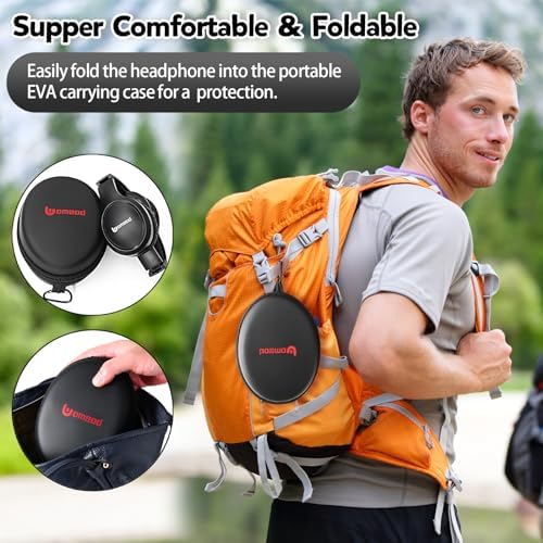 Ultimate 70-Hour Wireless Bluetooth Over-Ear Headphones – Immerse Yourself in Deep Bass with 3 Custom EQ Modes, Lightweight & Foldable Design for Maximum Portability, Integrated Microphone for Seamless Calls – Perfect for Music Lovers, Home Office, and On-the-Go Sound Quality