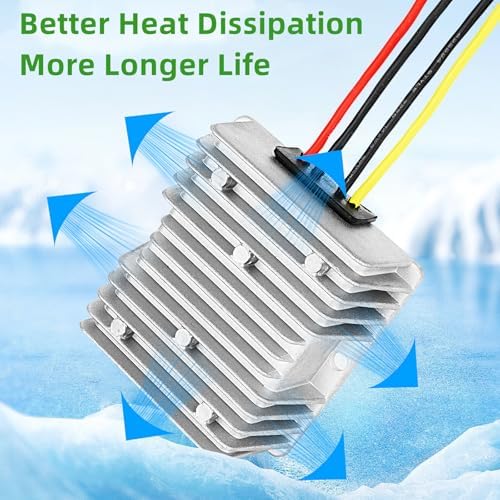 High-Efficiency 30 A Waterproof DC 24 V to 12 V Power Converter – 360 W Buck Supply for Golf Carts & Club Cars with Superior Compatibility and Streamlined Performance Solutions