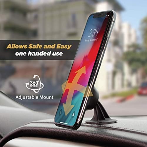 Scosche Magic Mount Select Dual Pack – Premium Magnetic Car Phone Holder for i Phone & Android – Secure 360° Adjustable Mount for Hands-Free Driving – Ideal for Dash & Window Use – Durable Design for Enhanced Compatibility & Safety