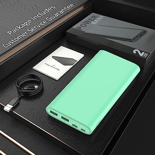 26800 m Ah High-Capacity Portable Power Bank – Dual USB & USB-C Fast Charging for i Phone 16, 15, 14, 11, 12, 13 Pro Max, i Pad, Air Pods, Samsung S22/S23, Google Pixel 6 & Android Phones – Vibrant Orange Design for On-the-Go Charging Convenience