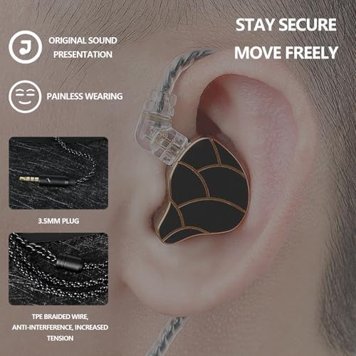 Premium Hybrid In-Ear Monitors with Advanced 1 BA + 1 DD Technology | Unmatched Comfort for Long Listening Sessions | Deep Bass for Gaming and Music Enthusiasts | Ergonomic Design for Noise Isolation and Fit | Universal Device Compatibility | Elevate Your Sound Experience Today