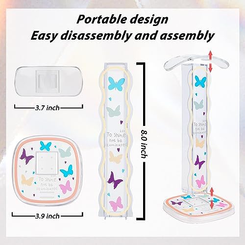 CamyCosy Headphone Holder for Desk, Gaming Headset & Earphone Stand with Tulip Flowers Pattern – Enhanced Compatibility and Speed