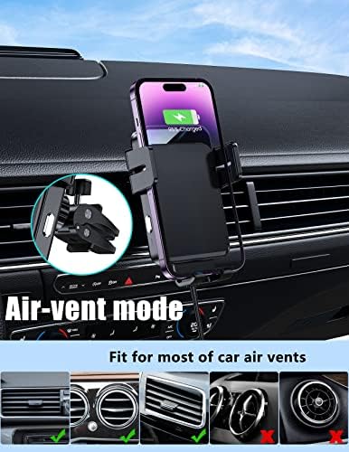 MOKPR Wireless Car Charger – 15 W/10 W/7.5 W Auto-Clamping Cup Holder Phone Mount for i Phone & Samsung – Fast Charging Car Mount with Enhanced Compatibility for Seamless Navigation & Calls – Durable, Convenient, and Safe Charging Solution for Busy Lifestyles