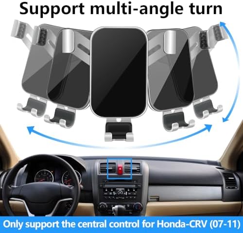 LUNQIN Premium Car Phone Holder for Honda CR-V & CR-V Hybrid (2023-2025) – Secure Mobile Cradle for Hands-Free Navigation, Charging, and Easy Access – Ultimate Auto Interior Accessory for Drivers Seeking Safety and Convenience