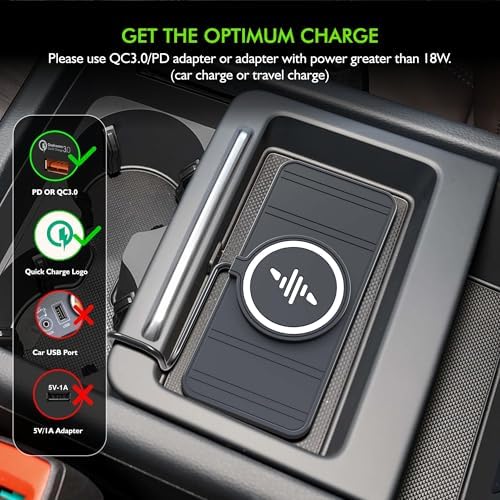 LANSEMKU 15 W Fast Wireless Car Charger Pad – Custom Fit Qi Charging Station for i Phone 12-16 & Samsung S22/S23 – Trim-to-Fit Design for Effortless Vehicle Integration, No Interior Damage, 30 cm Cable for Optimal Placement – Elevate Your Drive with Seamless Power Delivery