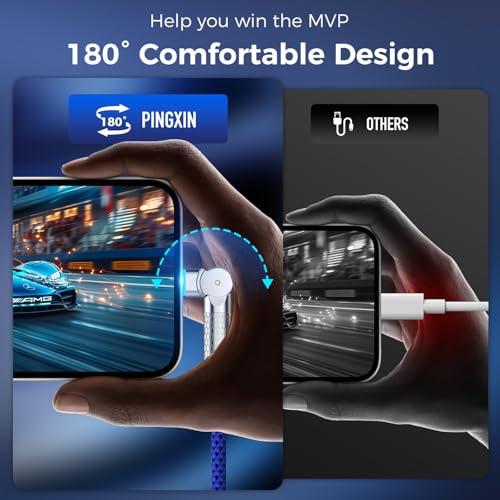 Elevate Your Charging Experience: 6.6 ft USB C to USB C Cable 2-Pack with 240 W Power Delivery and 180° Rotating Connector – Durable Braided Design for Fast Charging i Phone 16, Mac Book Air, i Pad Pro, Pixel, and Samsung Galaxy S23/S24 in Sleek Light Grey – Ultimate Compatibility and Functionality