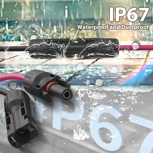 Solar to XT60 Extension Cable, 12AWG 10FT Solar Connector to XT60 Adapter Cable for Solar Panel to Portable Power Station Solar Generator Battery Pack(10FT/3M) – Enhanced Compatibility and Speed