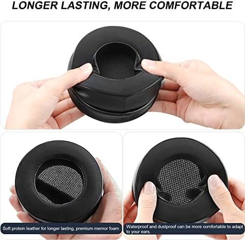 Premium Comfort Replacement Ear Pads for Corsair Virtuoso RGB Wireless SE XT Gaming Headset – Enhanced Memory Foam Cushions with Superior Breathability and Noise Isolation (Fabric Black) – Perfect for Long Gaming Sessions and Easy Installation