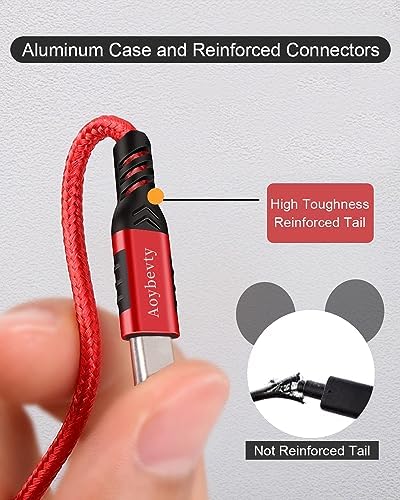 High-Speed USB A to USB C Cable (3.3 FT & 10 FT) – 10 Gbps Data Transfer, 60 W Fast Charging for Samsung Galaxy S23/S22/S21/S20/S10 Ultra & All Type C Devices – Durable Nylon Braided Design for Ultimate Flexibility and Performance