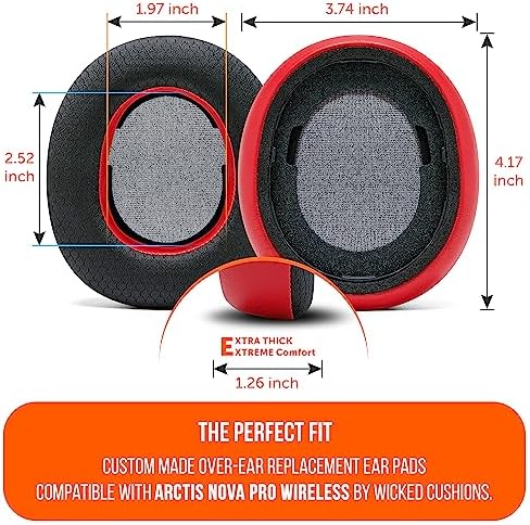 Experience Ultimate Comfort with WC Freeze Nova Pro Wireless Cooling Gel Earpads for Arctis Nova Pro – Exclusive 90’s Black Design, Enhanced Durability & Sound Isolation, Tailored Fit for Gamers Seeking Maximum Performance and Prolonged Play Sessions