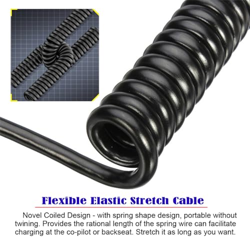 Revolutionary xiwai USB4 Type-C Male to Male Extension Cable – 20 Gbps Data Transfer with 100 W Power Delivery, 8 K Video Output, Coiled Design for Maximum Space Efficiency, and Angled Connector for Seamless Access in Compact Areas – Perfect for Laptops, Tablets, and Modern Tech Environments