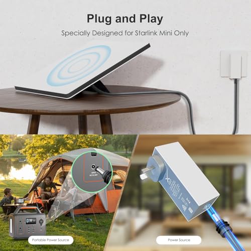 Starlink Mini USB C to DC Power Cable – 16 FT Waterproof Charging Cord for Enhanced Starlink Performance | Compatible with 100 W+ Power Banks & PD Chargers | Premium Speed & Durability for Outdoor Use | Essential Accessory for Seamless Connectivity