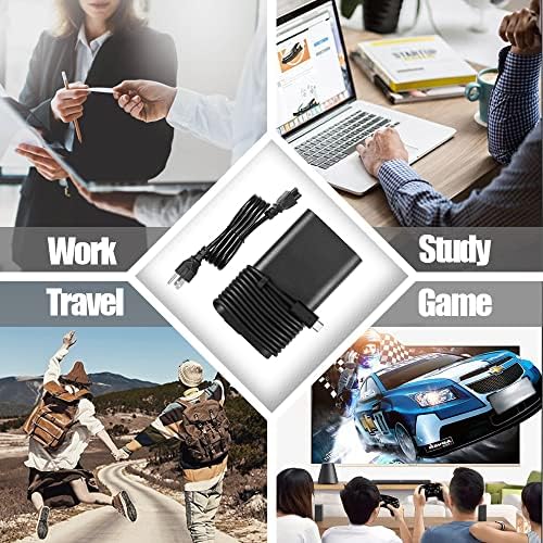 130 W USB-C Charger for Dell XPS, Precision, Inspiron & Latitude Laptops – Fast Charging Power Supply with Enhanced Compatibility, Overheat Protection & 12-Month Warranty – Reliable Replacement for Models 9640, 9575, 9500 & More – Certified Safety Standards with 30-Day Satisfaction Guarantee – Optimal Performance and Reliability for Your Dell Devices