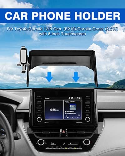 Autorder 360-Degree Rotating Car Phone Holder for Toyota Corolla 2019-2025 & Corolla Cross 2022-2025 – Hands-Free Air Vent Mount for Optimal Navigation & Communication – Durable & Sleek Design for Enhanced Driving Safety and Convenience