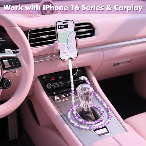 Stylish 2-in-1 Coolden USB C Cable: 3.3 FT Fast Charging Cord with Purple Beaded Design for i Phone 16, 15 Pro Max & Galaxy S25/S24 Ultra – Versatile Dual Compatibility for Trendsetters and Tech Enthusiasts