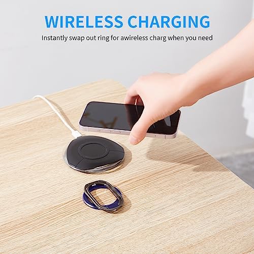 Mag Safe Magnetic Phone Ring Holder Stand – 2-in-1 Adjustable Grip and Kickstand for i Phone 16/15/14/13/12 Series – Enhanced Magnetic Strength with Removable Design for Easy Wireless Charging – Ultimate Compatibility and Convenience – 360° Rotation & 180° Adjustable Arms for Portrait and Landscape Viewing – Secure Finger Grip Reduces Drop Risk – Perfect for Hands-Free Use While Cooking or Streaming – Premium Zinc Alloy Construction for Durability and Stability – Ideal Accessory for Everyday Use and Connectivity