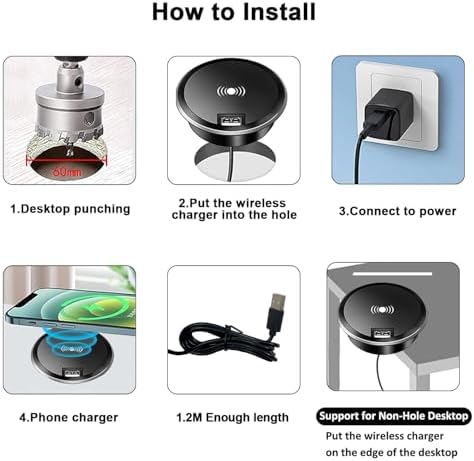 Revolutionize Your Charging Routine with the hopopower 15 W Fast Wireless Charging Station Pad – Sleek, High-Speed Power Solution for i Phone and Galaxy Devices, Featuring Anti-Slip Design and LED Status Indicator for Effortless Use and Safety