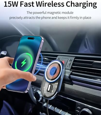 Revolutionary Audi Q5 & SQ5 Wireless Charging Phone Holder – Mag Safe-Compatible 360° Rotating Mount for Ultimate Navigation & Sleek Interior Aesthetics, Effortless Setup, and Universal Device Compatibility for Enhanced Driving Safety and Convenience