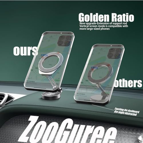 Elevate Your Commuting Experience with the Dual-Function Fits Mag-Safe Car Mount & Fragrance Diffuser – Adjustable Magnetic Holder for All Smartphones – Chic Space Grey Design for Optimal Navigation & Aromatic Bliss – Effortless Dashboard Installation with Secure Grip for Enhanced Convenience on Every Journey