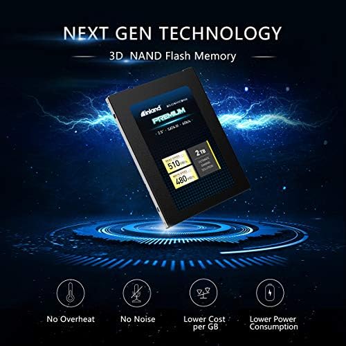 Transform Your Tech with INLAND Platinum 1 TB SATA III SSD – Ultra-Fast 2.5″ Solid State Drive Featuring Advanced TLC 3 D NAND for Superior Performance and Reliability, Ideal for Gamers and Creatives