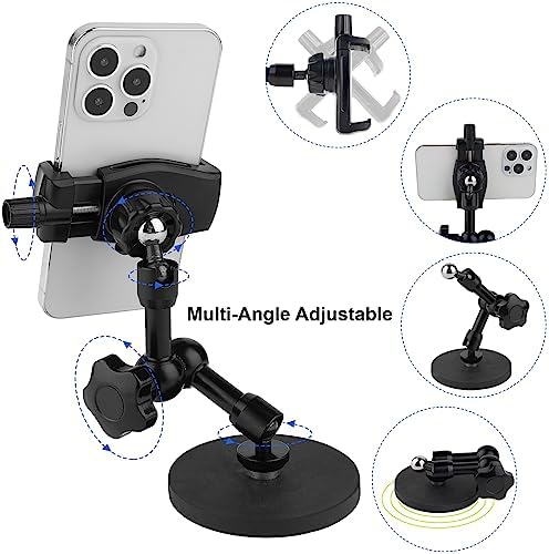 Heavy-Duty Magnetic Phone Holder for Trucks, Tractors, and Boats – Universal 360° Adjustable Mount for Smartphones (3.5-7.5″) – Secure Grip for Safe Navigation and Hands-Free Use