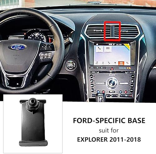UDIWORK Ford Explorer Car Mount: Premium Mobile Phone Holder for 2011-2018 Models – Hands-Free Driving Safety with 360-Degree Rotation and Enhanced Compatibility for All Smartphone Sizes