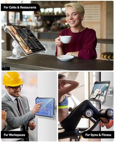 Transform Your Business Environment with Above TEK 360° Rotating Anti-Theft Tablet Wall Mount – Secure Holder for 7″-11″ i Pads & Galaxy Tabs – Sleek Black Finish for Enhanced Customer Engagement & Safety Solutions
