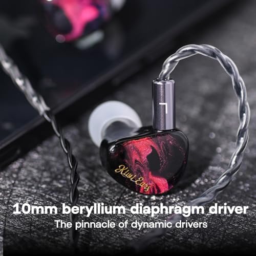Linsoul Kiwi Ears Cadenza IEMs – Premium 10 mm Beryllium Dynamic Driver Earbuds with 3 D Printed Comfort, Detachable 0.78 2 Pin Cable, and Striking Green Design – Exceptional Sound Precision for Audiophiles and Musicians Seeking Unparalleled Listening Experiences