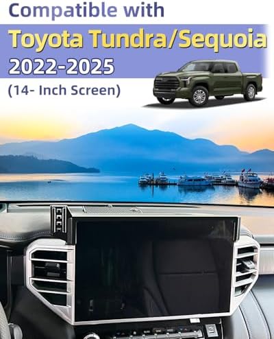 Upgrade Your Toyota Tundra or Sequoia Driving Experience with the 360° Rotating Mag Safe Phone Holder – Premium Dashboard Mount Designed for 2020-2025 Models, Ensures Safety, Accessibility, and Sleek Aesthetics Without Air Vent Obstruction