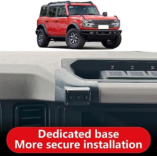 Ford Bronco Sport Car Phone Holder (2021-2024) – Tailored Mobile Phone Mount for Ultimate Navigation and Safety | Sturdy Cradle with Adjustable Viewing Angles | Effortless Installation and Sleek Aesthetic Enhancements | Essential Accessory for Modern Bronco Drivers
