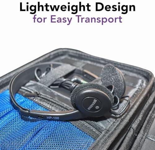 Maxell Teachers 24-Pack Stereo Headphones – Superior Comfort & 6-Foot Wired Flexibility for Classrooms, Padded Ear Cushions for Extended Use, Adjustable Headband for All Sizes, Lightweight Design for Effortless Portability, Durable Audio Solution Tailored for Educational Excellence