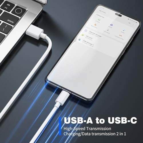 Jelanry 3.3 FT 120 W USB-C Fast Charger Cable – Dual-Pack for Rapid Charging & Data Sync, Compatible with Super VOOC, Warp, Turbo Max, Flash Charge – Versatile & Durable USB-C Cord for i Phone, Samsung, One Plus, Xiaomi, Oppo, Vivo, Huawei Devices – Maximize Efficiency & Performance