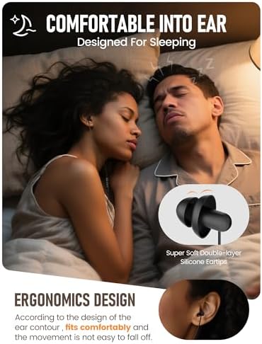 Experience Ultimate Serenity with Hearprotek Sleep Earbuds – USB-C Noise Isolation Earphones for Uninterrupted Comfort, Ideal for Relaxation, Air Travel, and Snoring Relief – Premium Silicone Tips for Perfect Fit and Enhanced Sound Quality