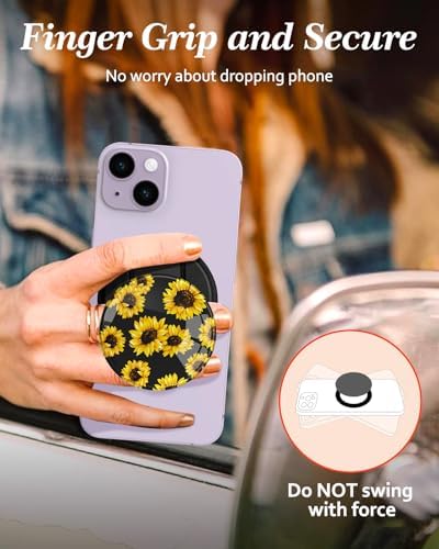 Adorable Cartoon Mag Safe-Compatible Phone Grip Stand – Lightweight Kickstand Ring Holder for Enhanced Usability – Perfect Accessory for i Phone 16/15/14/13/12 with Playful Design for Women and Girls – Durable, Easy-to-Install Magnetic Phone Accessory