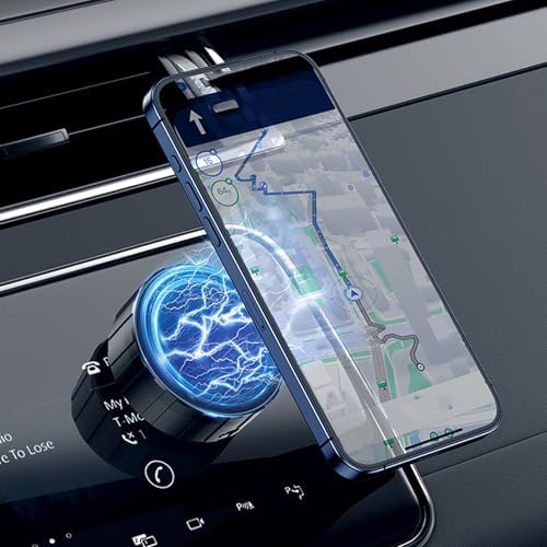 GOWENIC Magnetic Phone Mount – Versatile Vacuum Suction Holder for Car Dashboards, Kitchen, Gym, and Mirrors – Enhanced Magnetic Compatibility for Secure Device Organization – Sleek Black Design for All Environments – Perfect for Hands-Free Navigation and Recipe Following