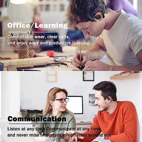 Open-Ear Bluetooth 5.2 Bone Conduction Headphones – Waterproof Wireless Sports Earbuds for Ultimate Comfort and Environmental Awareness During Workouts and Outdoor Adventures