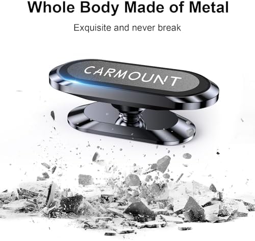 Ultimate 2-Pack Magnetic Car Phone Holder: Unmatched Stability with Super Strong Magnets – 360° Rotating Dashboard Mount for All Smartphones – Quick Installation for Enhanced Safety and Convenience on the Road