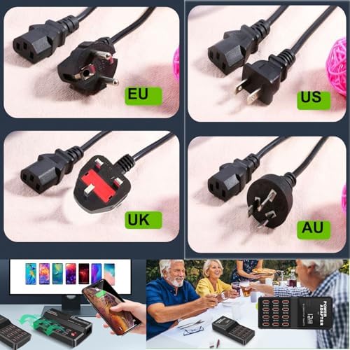 Max Lax 12-Port USB Charging Station – High-Speed 60 W Multi-Device Power Hub for Smartphones, Tablets & More – Optimal Efficiency with Universal Compatibility & Advanced Safety Features for Home, Office, or Travel