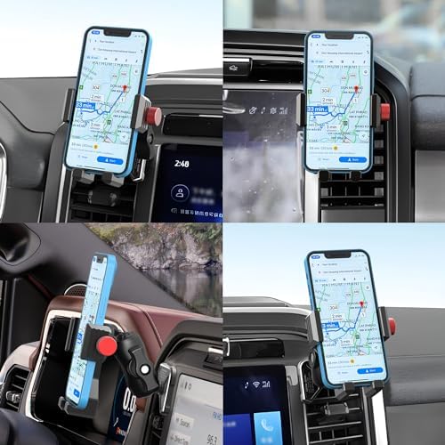 EASEORD Magnetic Wireless Car Charger Vent Mount for Ford F150 & F-Series (2021-2025) – Fast 15 W Mag Safe Charging for i Phone 15/14/13/12 – Stay Connected Safely on the Road with Enhanced Stability and Easy Installation