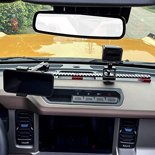 BESTAOO Premium Adjustable Dash Phone Mount for 2021-2025 Ford Bronco – Essential Driver-Side Cell Phone Holder for Effortless Navigation & Communication – Superior Stability with Universal Smartphone Compatibility