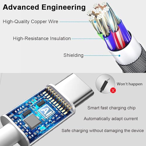 TISTIPPL 3-in-1 Illuminated Charging Cable – Fast Charge with Multi-LED Indicator, Universal Compatibility for Smartphones & Tablets, Durable & Portable Design Perfect for Travel and Daily Use