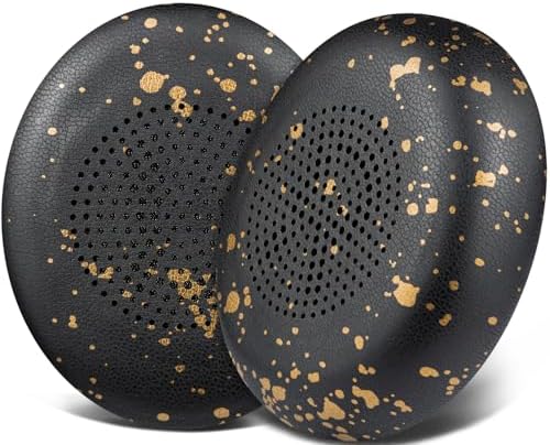Premium SOULWIT Replacement Earpads for Jabra Evolve2 65 & 40 – Ultra-Comfort Protein Leather Cushions for Enhanced Sound Isolation and Longevity – Effortless Installation in Sleek Black Finish – Perfect On-Ear Headset Upgrade for Extended Listening and Productivity
