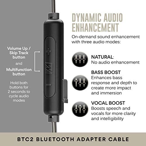 MEE audio M6 PRO In-Ear Monitor Headphones – 2 nd Gen Model with Superior Sound Quality, Customizable Fit Memory Wire Earhooks, and Durable Replaceable Cables for Professional Musicians – Noise Isolation Earbuds with Dual Cord Options (Black) – Perfect for Live Performances and Studio Recording