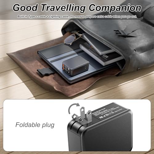 Transform Your Charging Experience with the Ultimate 3-in-1 Retractable Wall Charger – 35 W USB-C Power Block with Dual Cables and Foldable Plug for Maximum Portability – Fast 62 W Charging for i Phone 16/15/14/13/12/11, i Pad, Samsung, LG, and More – Unmatched Versatility and Cutting-Edge Speed for Every Device You Own