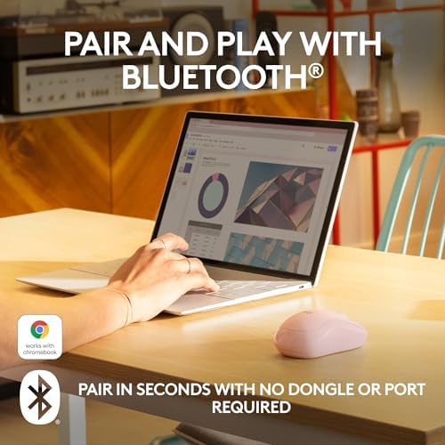 Logitech M240 Silent Bluetooth Mouse – Wireless & Compact Design for Effortless Navigation, 18-Month Battery Life, and Smooth Tracking on All Surfaces – Ideal for Windows, mac OS, Chrome OS – Portable Off White Solution for Professionals on the Go